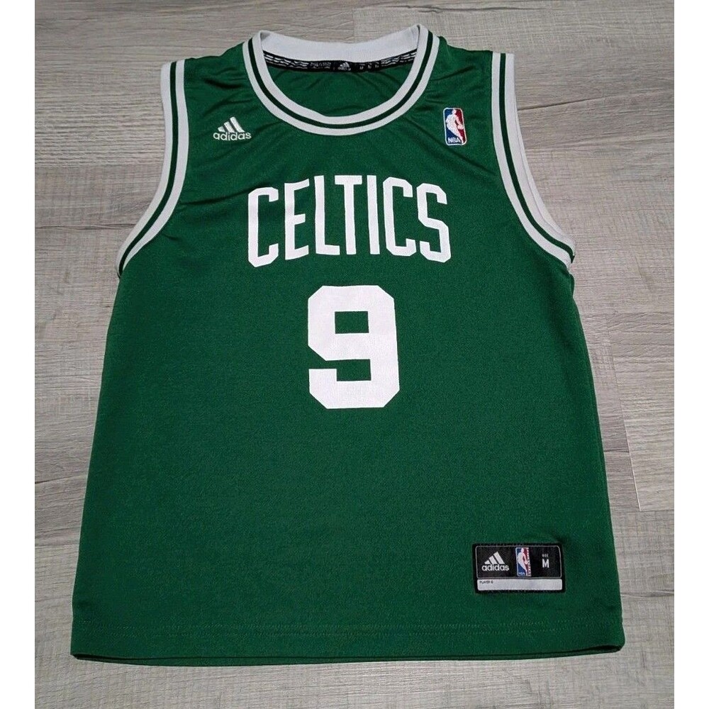 Boston Celtics Jersey Youth Sz Medium Green #9 NBA Rajon Rondo Adidas